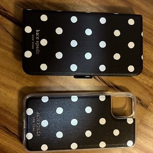 Kate Spade Sunshine Dot Iphone 11 Magnetic Wrap Folio Case, Black. Authentic.
